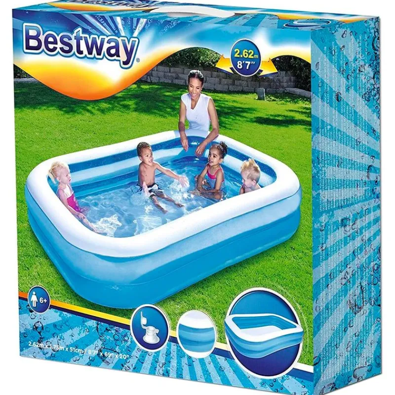 BESTWAY Aire Libre-Piscina Familiar Hinchable