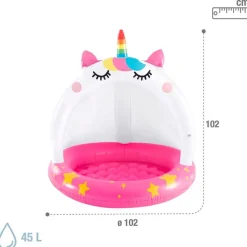 INTEX Aire Libre-Piscina Gato Unicornio 102 cm