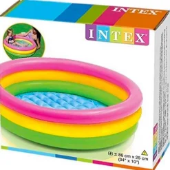 INTEX Aire Libre-Piscina Hinchable 3 Anillos 86x25 cm
