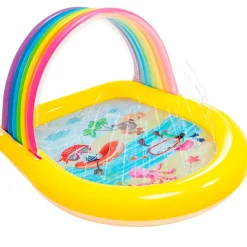 INTEX Aire Libre-Piscina Hinchable Arcoíris 147x130x86 cm