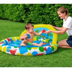 BESTWAY Aire Libre-Piscina infantil Splash & Learn con Parasol