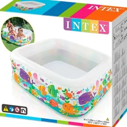 Piscina Infantil Transparente Acuario*INTEX New