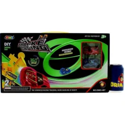 DRIM DISCOUNT Vehículos, Trenes Y Parkings-Pista Loopings con Luz