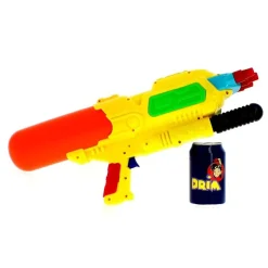 DRIM DISCOUNT Aire Libre-Pistola de Agua de 48 cm con 3 Cañones Amarillos