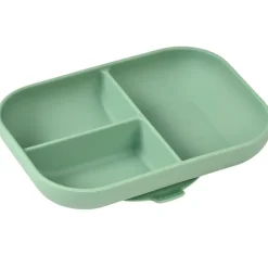 Plato compartimentos de silicona Verde*BEABA Discount