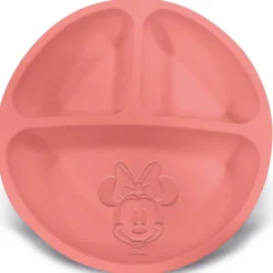 STOR Vajillas Infantiles-Plato compartimentos silicona Minnie Mouse