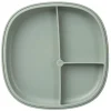 B.BOX Vajillas Infantiles-Plato de silicona 2 en 1 con compartimentos extraíbles Menta