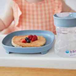 Plato de silicona 2 en 1 con compartimentos extraíbles Azul*B.BOX Hot
