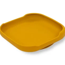 Plato llano silicona antideslizamiento Ocre*INTERBABY Best