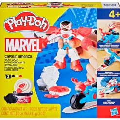 PLAY-DOH Manualidades-Capitán América Moto Cortadora
