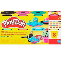 PLAY-DOH Manualidades-Pack 8 Botes Plastilina Surtido