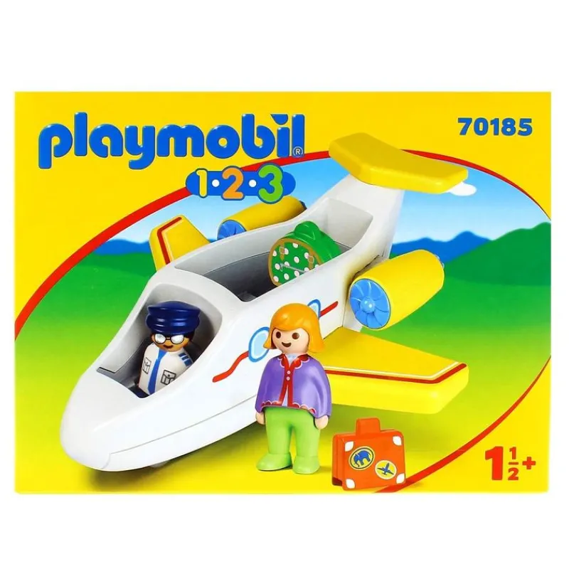PLAYMOBIL Playmobil-1.2.3 Avión con Pasajero