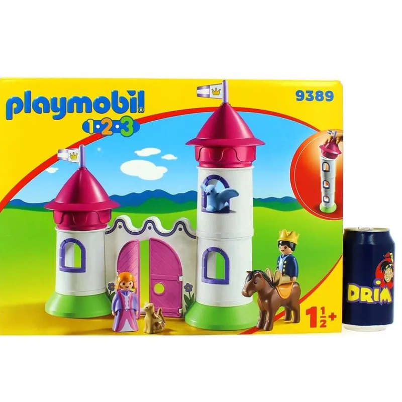 PLAYMOBIL Playmobil-1.2.3 Castillo con Torre Apilable