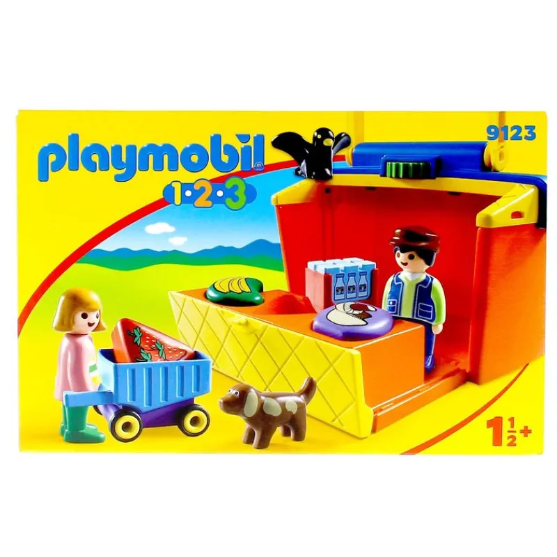 PLAYMOBIL Playmobil-1.2.3 Mercado Maletín