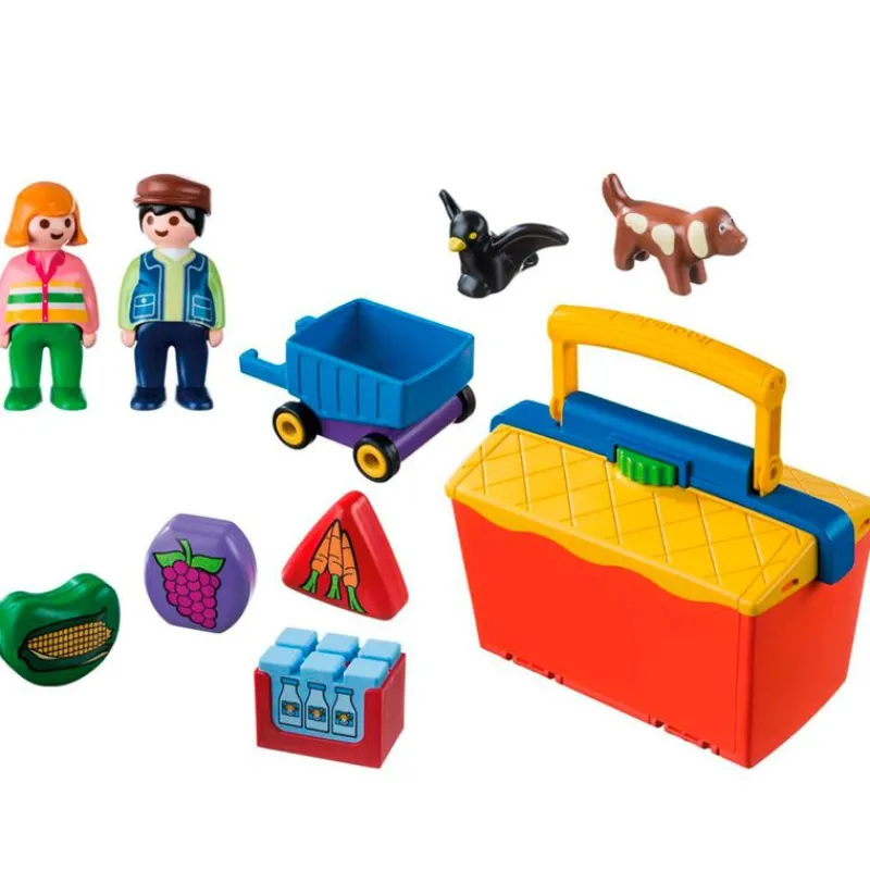 PLAYMOBIL Playmobil-1.2.3 Mercado Maletín