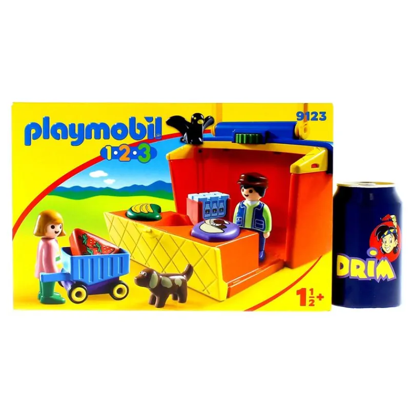 PLAYMOBIL Playmobil-1.2.3 Mercado Maletín