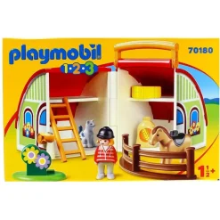 PLAYMOBIL Playmobil-1.2.3 Mi Primera Granja Maletín