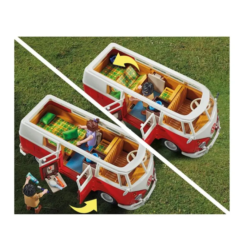 PLAYMOBIL Playmobil|Playmobil-Volkswagen T1 Camping Bus