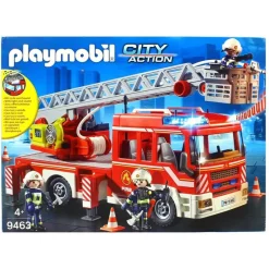 PLAYMOBIL Playmobil-Action Camión Grúa de Bomberos Escalera