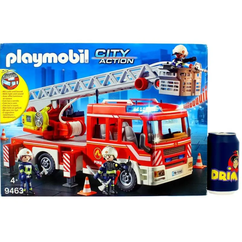 PLAYMOBIL Playmobil-Action Camión Grúa de Bomberos Escalera
