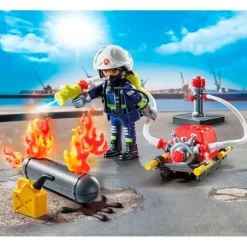 Action Heroes Bombero con Bomba de Agua*PLAYMOBIL Hot