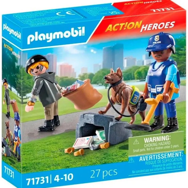 PLAYMOBIL Playmobil-Action Heroes Búsqueda Policial