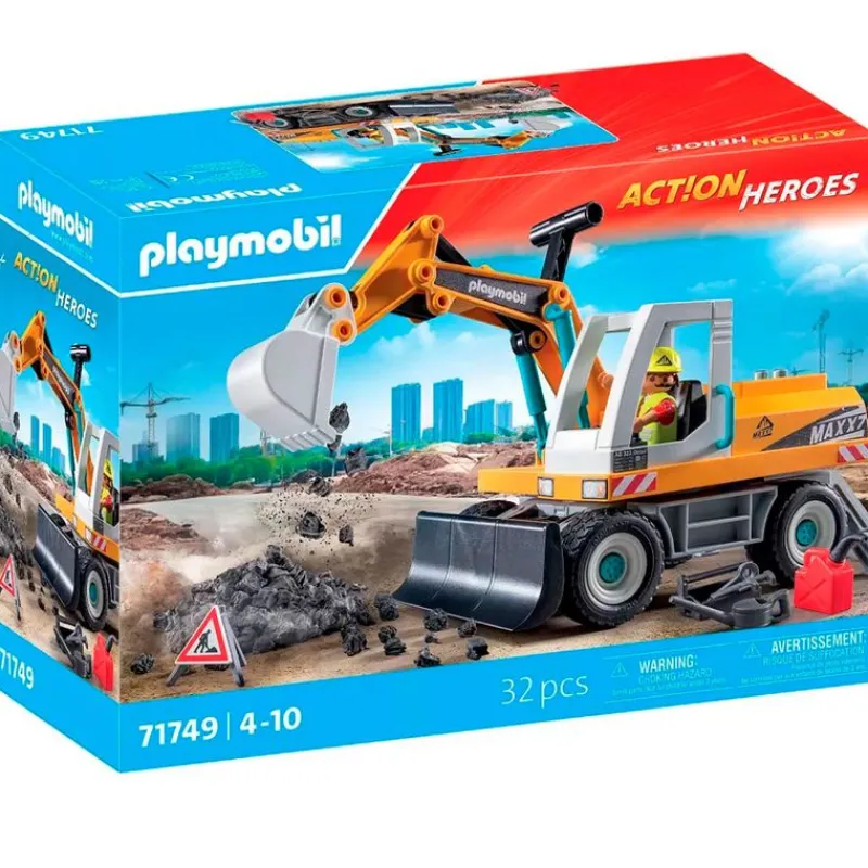 Action Heroes Excavadora Grande*PLAYMOBIL Hot