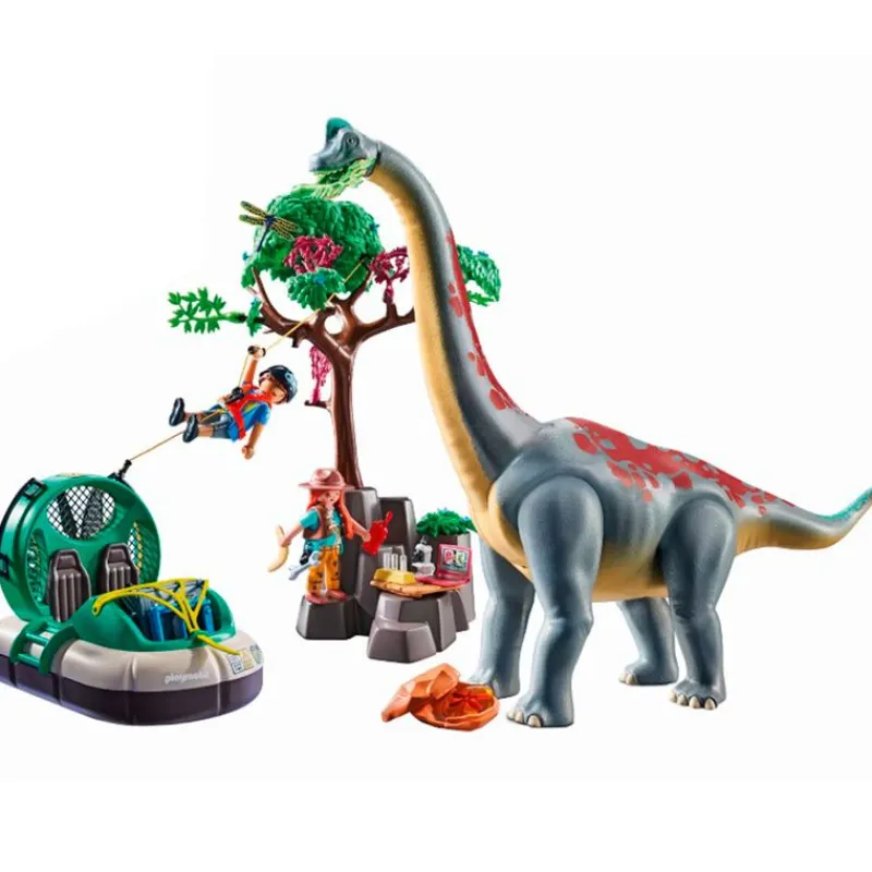 PLAYMOBIL Playmobil-Braquiosaurio con Aerodeslizador