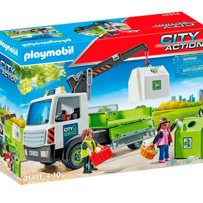 PLAYMOBIL Playmobil-Camión de Residuos con Contenedor