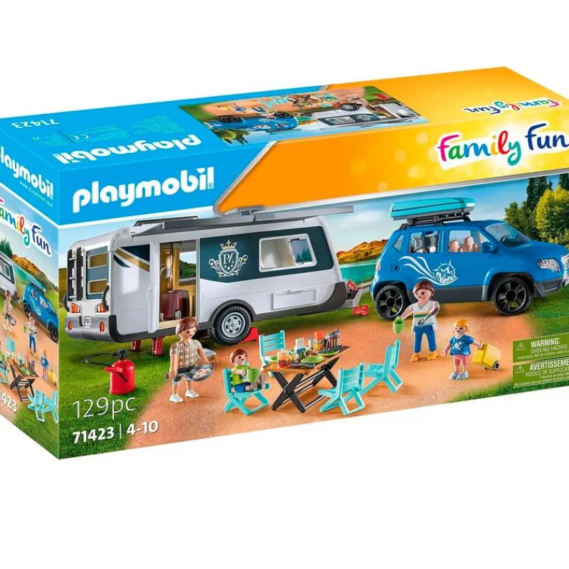 PLAYMOBIL Playmobil-Caravana con Coche