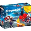 PLAYMOBIL Playmobil-City Action Bomberos con Bomba de Agua