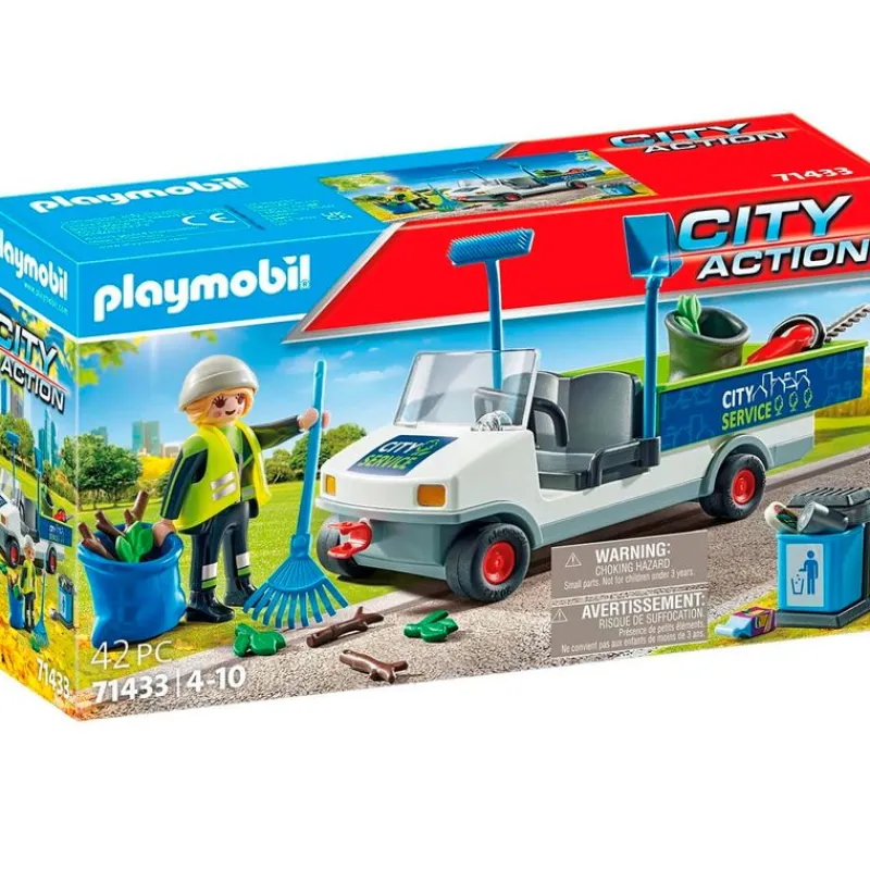 City Action Limpieza con Coche Eléctrico*PLAYMOBIL Outlet