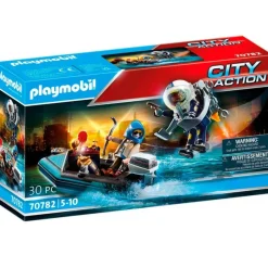 PLAYMOBIL Playmobil-City Action Policía Mochila Propulsora