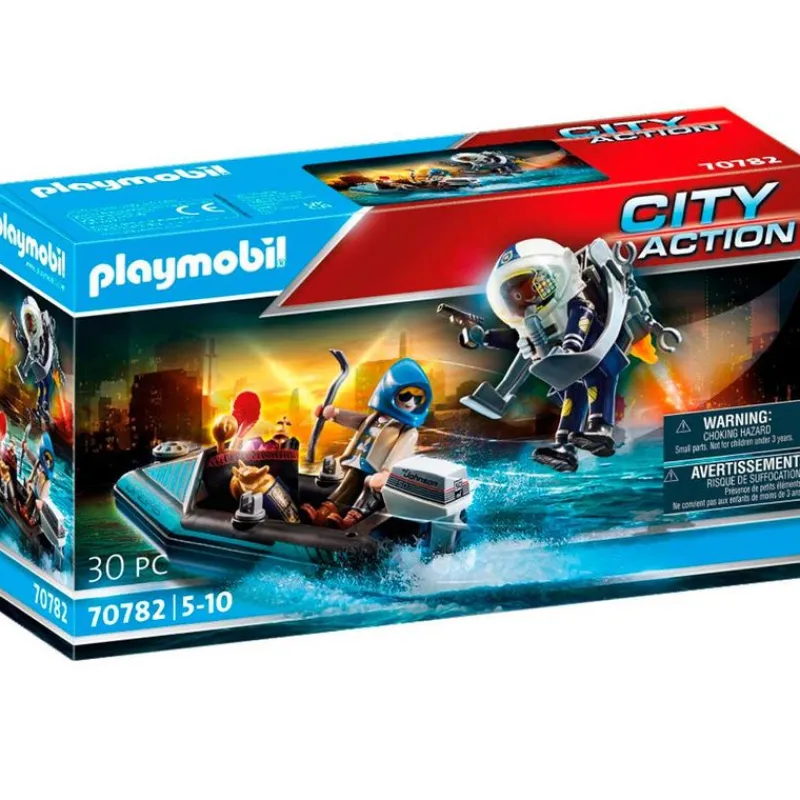 PLAYMOBIL Playmobil-City Action Policía Mochila Propulsora