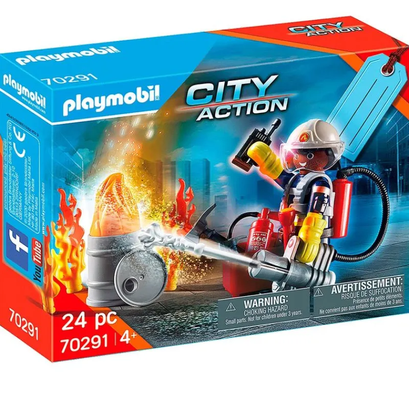 PLAYMOBIL Playmobil-City Action Set de Bomberos