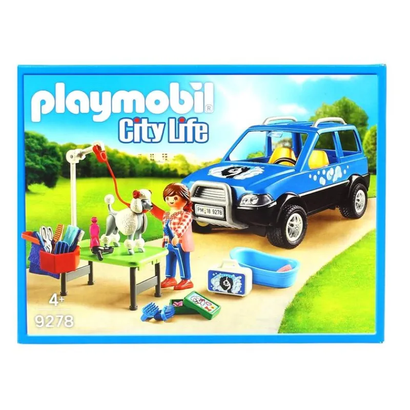 PLAYMOBIL Playmobil-City Life Coche Lavandería de Perros