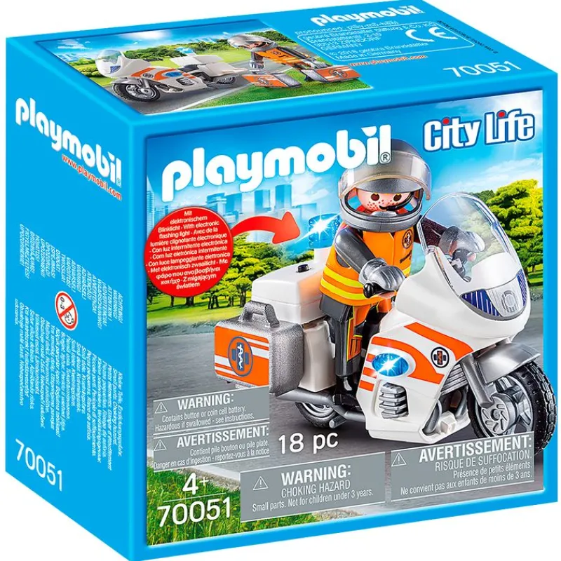 PLAYMOBIL Playmobil-City Life Moto de Emergencias