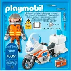 PLAYMOBIL Playmobil-City Life Moto de Emergencias