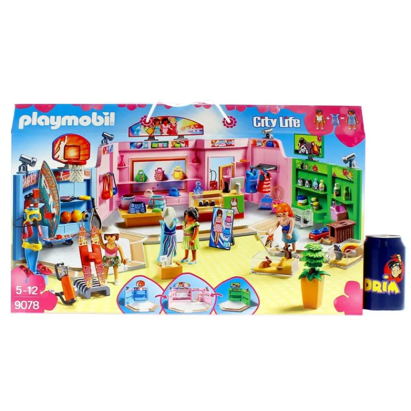 City Life Paseo Comercial con 3 Tiendas*PLAYMOBIL Discount