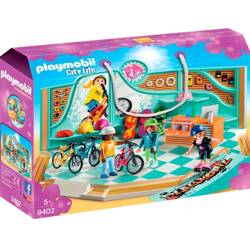 City Life Tienda de Bicicletas y Skate*PLAYMOBIL New