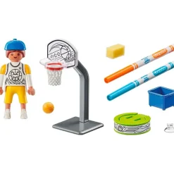 PLAYMOBIL Playmobil-Color Skater con Baloncesto