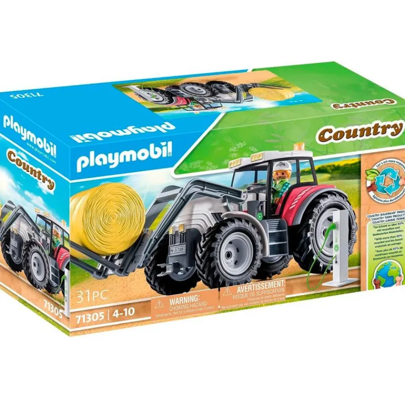 PLAYMOBIL Playmobil-Country Tractor Grande con Accesorios