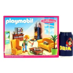 Dollhouse Sala de Estar con Fuego*PLAYMOBIL Outlet