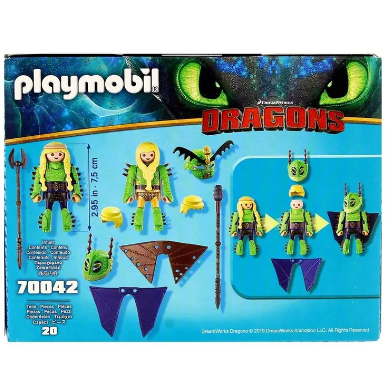 Dragons Chusco, Brusca y traje volador*PLAYMOBIL New
