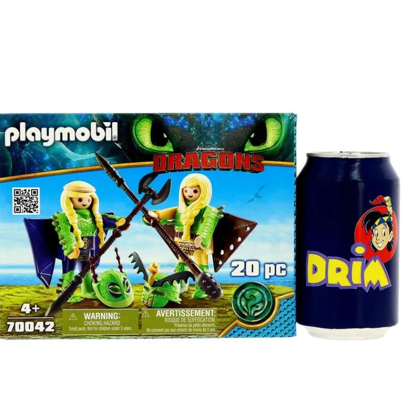 Dragons Chusco, Brusca y traje volador*PLAYMOBIL New