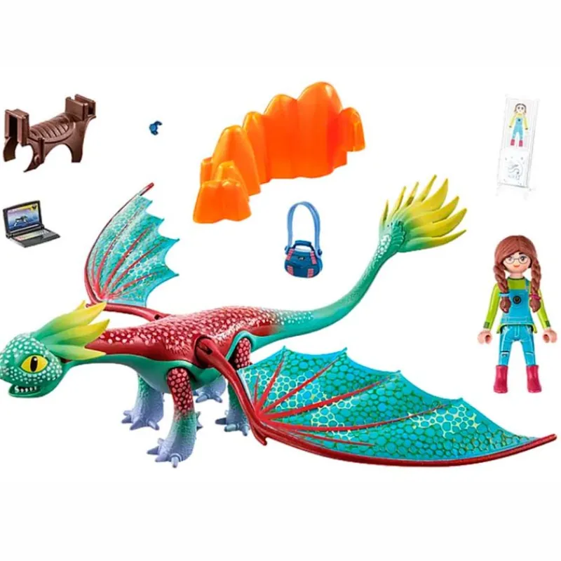PLAYMOBIL Playmobil-Dragons Feathers & Alex