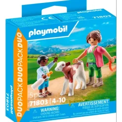 Duo Granjero con Ternero*PLAYMOBIL New