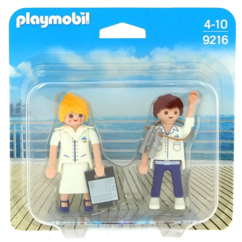 PLAYMOBIL Playmobil-Duo Pack Azafata y Capitán de Crucero