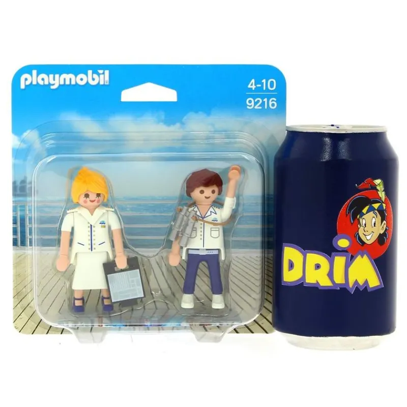 PLAYMOBIL Playmobil-Duo Pack Azafata y Capitán de Crucero