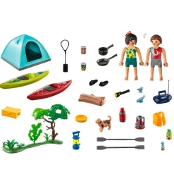 PLAYMOBIL Playmobil-Family Fun Camping con Hoguera